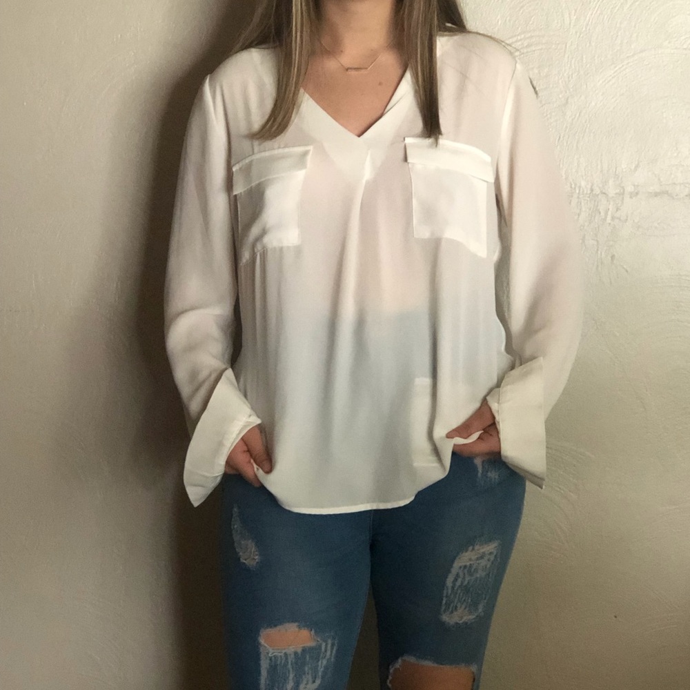 Forever 21 sheer blouse